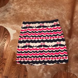 Lilly Pulitzer Whales Tail Lynnie Skirt - Sz 2